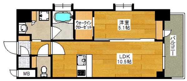 スプランディッド江坂Ⅲの物件間取画像